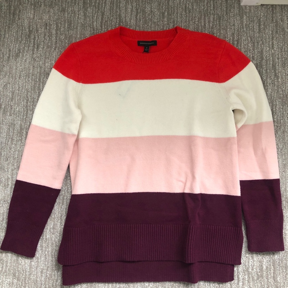 Banana republic color block sweater